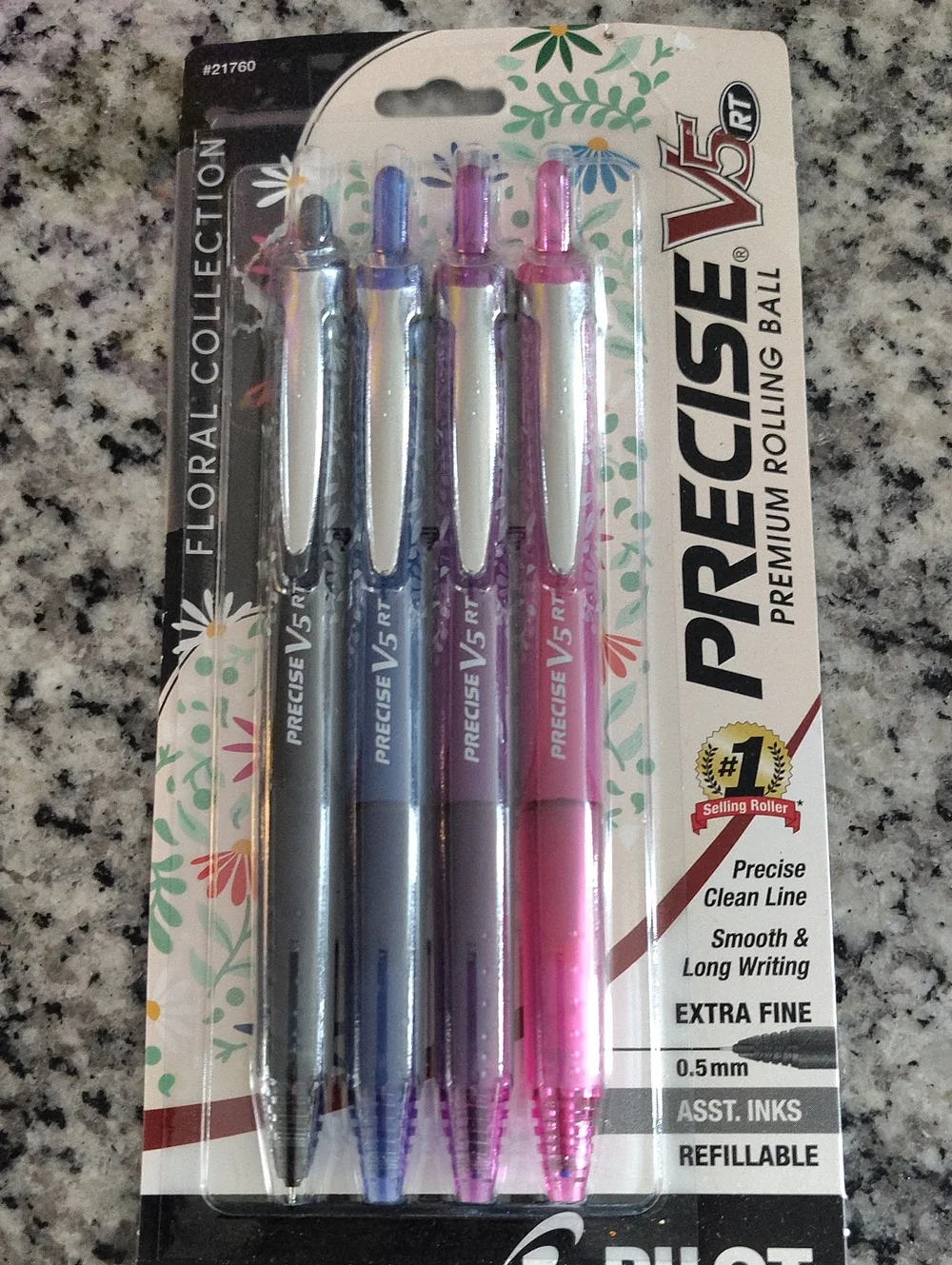 Target Precise V5 RT Pen Set - Black, Blue, Purple, Pink